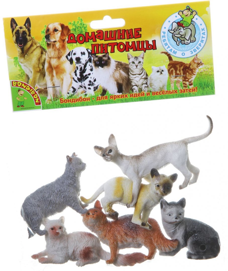 Иллюстрация 1 из 5 для Набор животных "Кошки" 6 штук (ВВ1621) | Лабиринт - игрушки. Источник: Лабиринт