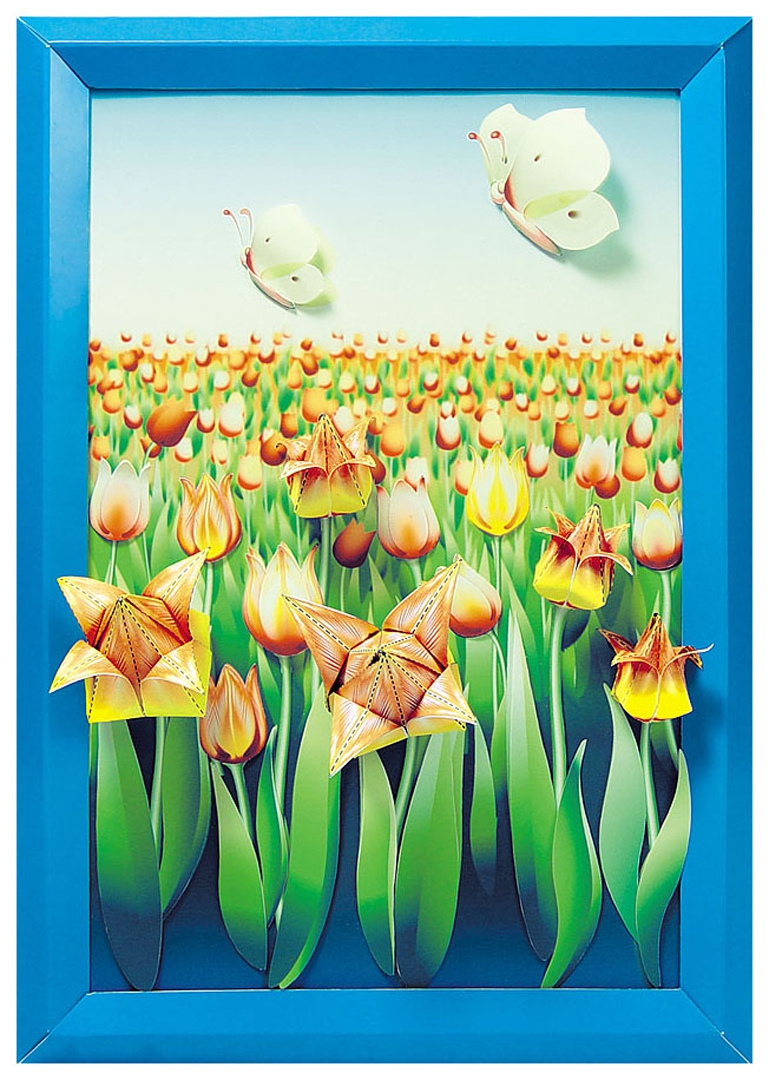 Иллюстрация 1 из 7 для Объемная аппликация "Поле тюльпанов" (АБ 14-351) | Лабиринт - игрушки. Источник: Лабиринт