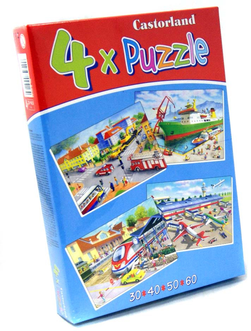 Иллюстрация 1 из 7 для Puzzle-30*40*50*60 "Транспорт" (4 в 1) (В-04164-NEW) | Лабиринт - игрушки. Источник: Лабиринт