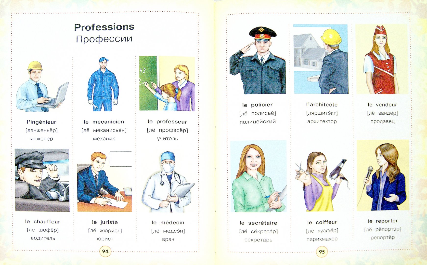Иллюстрация 2 из 6 для Французско-русский визуальный словарь для детей | Лабиринт - книги. Источник: Лабиринт
