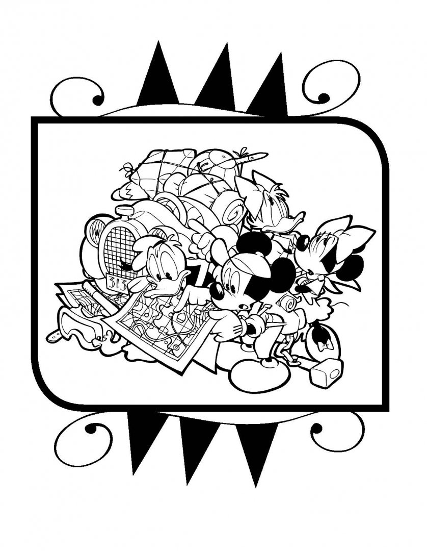 Иллюстрация 7 из 77 для Раскраска. Disney. Любимые герои. Микки, Дональд | Лабиринт - книги. Источник: Лабиринт