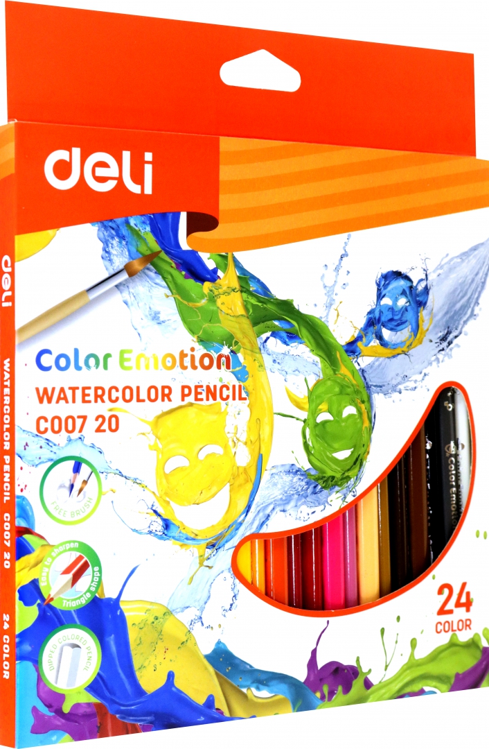 Иллюстрация 1 из 8 для Карандаши цветные акварельные Color Emotion, 24 цвета, в ассортименте | Лабиринт - канцтовы. Источник: Лабиринт