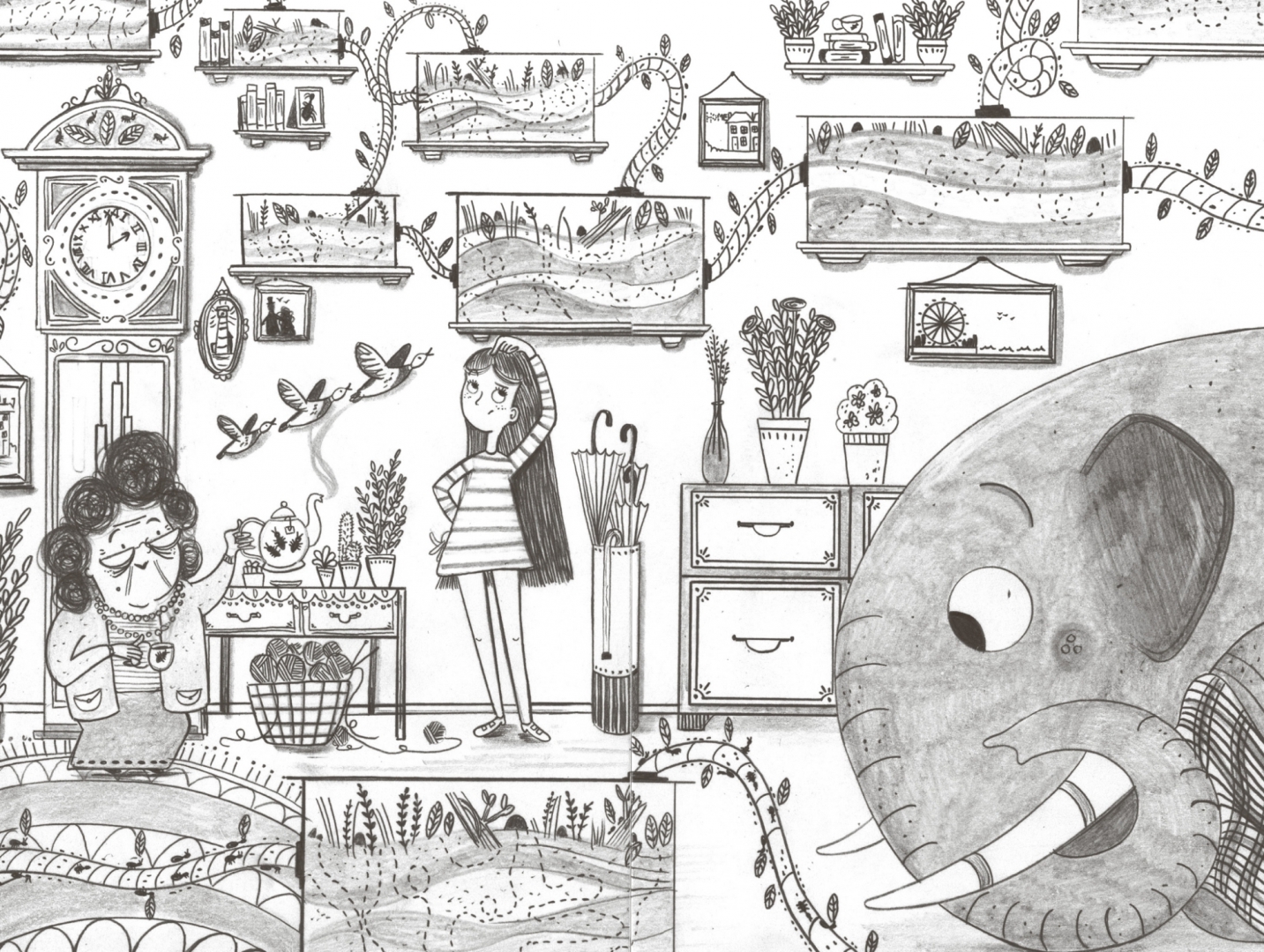 Иллюстрация 7 из 45 для Эрика и Слон - Сильвия Бишоп | Лабиринт - книги. Источник: Лабиринт