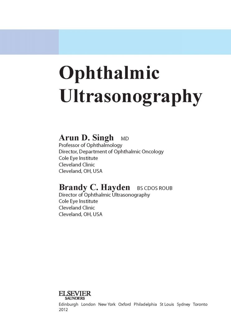 Иллюстрация 1 из 32 для Ультразвуковая диагностика в офтальмологии - Синг, Хейден | Лабиринт - книги. Источник: Лабиринт